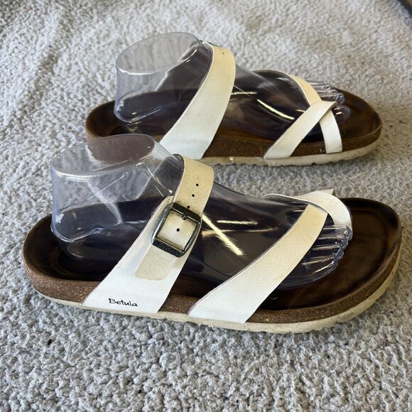 Betula Mayari Sandals Womens EUR 42 US 11 Narrow White Strappy Buckle Summer - Picture 4 of 8